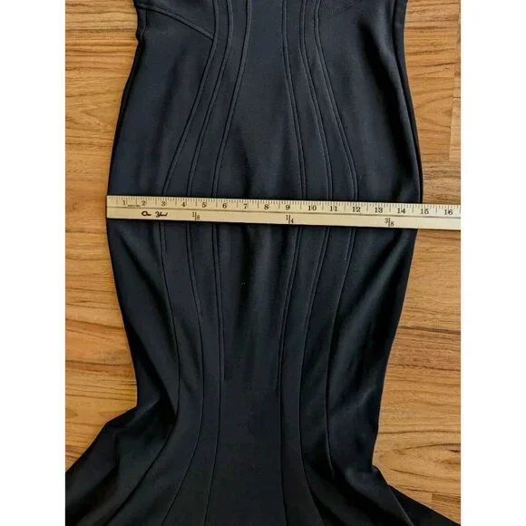 Betsy & Adam Mermaid Gown Size 0 Black Sleeveless Any Occasion Maxi Dress C2 - Picture 4 of 11